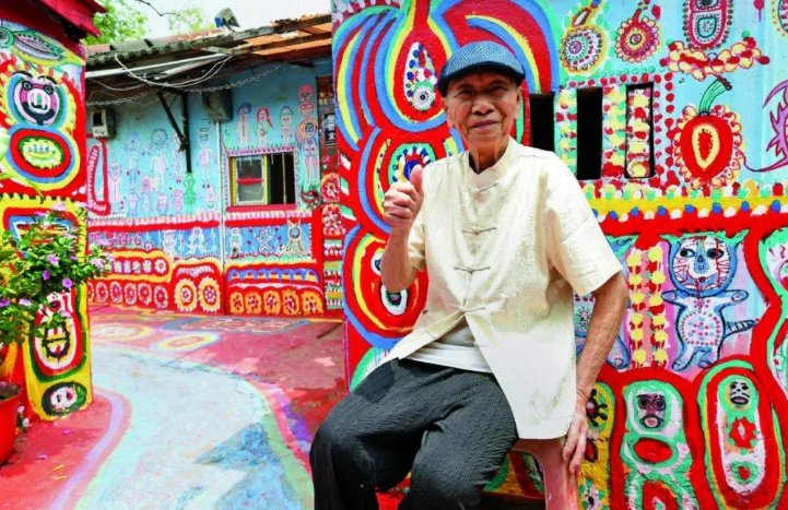 Homem de 96 anos salva vila em Taiwan ao transformá-la com&nbsp;arte