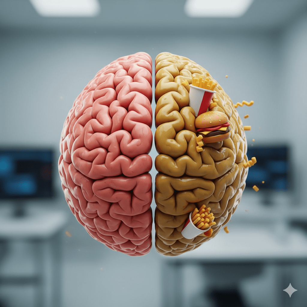 Estudo mostra que apenas quatro dias de fast food já alteram o funcionamento do&nbsp;cérebro