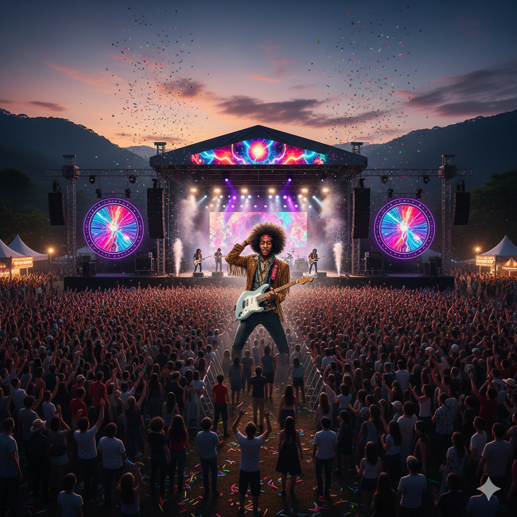 Rock A Rock Festival 2025 terá tributo a Jimi Hendrix na&nbsp;Serra