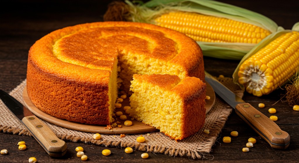 Bolo de milho com brigadeiro cremoso é destaque nas festas juninas